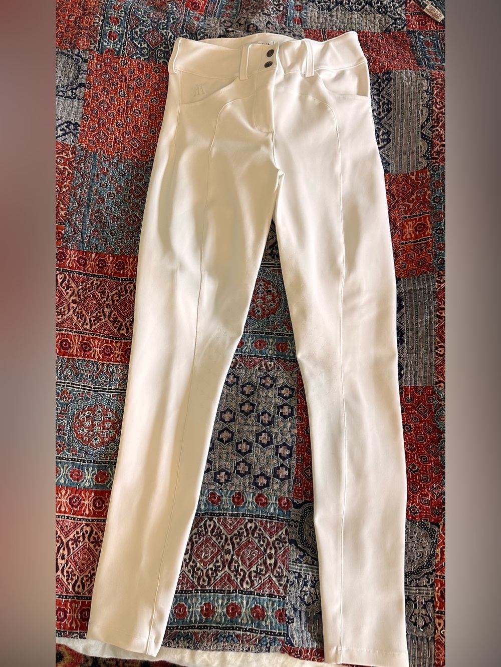 Yagya Ladies Compression Performance Full Grip Breeches, White